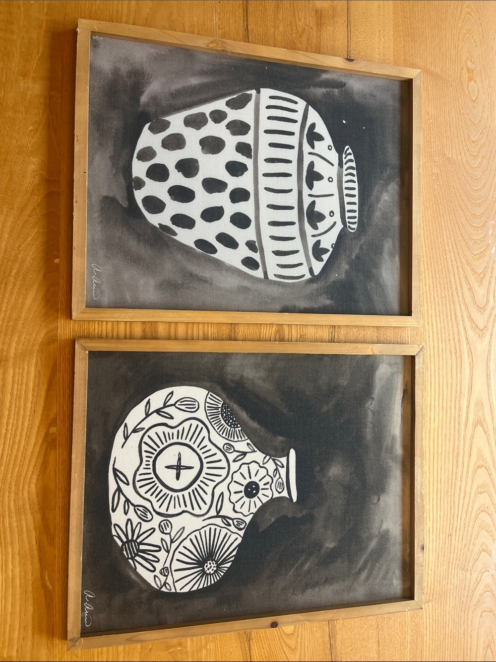 Hobby Lobby Black & White Vase Pair Wall Art